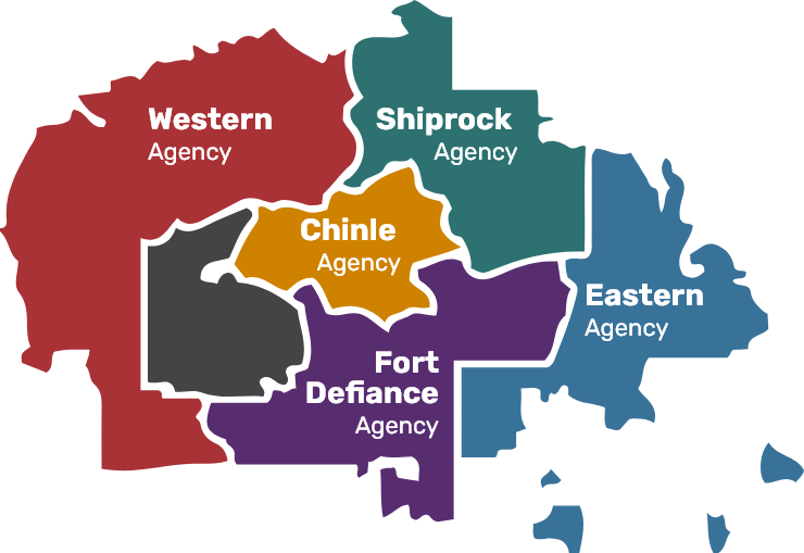 navajo nation agency map