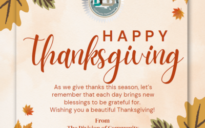 Happy Thanksgiving from the Division of Community Development
